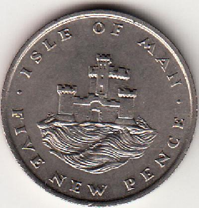 Beschrijving: 5 Pence  CASTLE